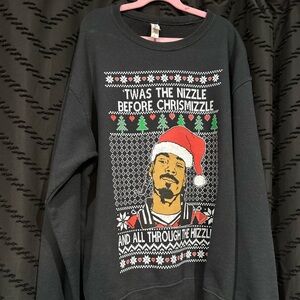 Jerzees Black Kids Snoop Xmas Sweatshirt